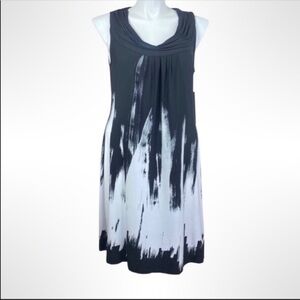 Laura Ashley Black and White Sleeveless Dress